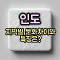 인도 지역별 문화의 차이와 특징