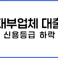 대부업체 대출로 인한 신용등급 하락: 영향과 대응 방안