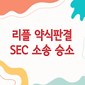 美 법원, 리플 약식판결 | SEC 소송 사실상 승소 확정