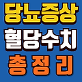 당뇨병 초기 증상과 공복 식후 혈당 정상수치 나이별 기준