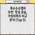 옥수수수염차 추천: 맛과 효능, 가성비까지 비교 분석 (Top 5)