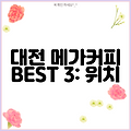 대전 메가커피 BEST 3: 위치