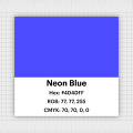 모든 파란색 블루 이름 72개 hex code RGB CMYK