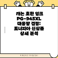 캐논 호환 잉크 PG-945XL 대용량 검정: 토너피아 신상품 상세 분석