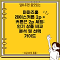 마마즈홈 레이스커튼 2p + 커튼끈 2p 세트: 인기 상품 비교 분석 및 선택 가이드