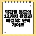 턱관절 통증의 12가지 원인과 해결책: 완벽 가이드