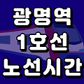 광명역 1호선 시간표 노선도 (급행, 첫차, 막차, 시간, 서울 지하철)