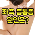 좌측 등통증 원인: 예상할 수 있는 주요 질환들