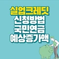 국민연금 75% 지원 실업크레딧 신청 방법 예상 증가액