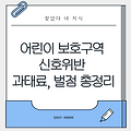 어린이보호구역 신호위반 과태료, 벌점 총정리: 최신 정보