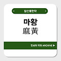 마황(麻黃)