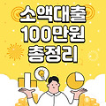 소액대출 100만원 받기 쉬운 곳, 은행별 총 정리