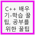 C++ 배우기-학습 꿀팁, 공부를 위한 성장을 위한 비법