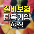 실비보험 단독가입 현실과 대안