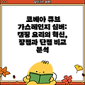 코베아 큐브 가스레인지 실버: 캠핑 요리의 혁신, 장점과 단점 비교 분석