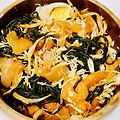 다이어트 식단 - (연어 광어) 회 미역국수 (회 비빔국수)