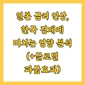 일본 금리 인상, 한국 경제에 미치는 영향 분석 (+글로벌 파급효과)