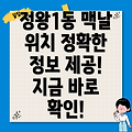 시흥시 정왕1동 맥도날드 위치 정보