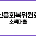신용회복위원회 소액대출 자격 조건, 준비 서류, 신청 방법까지 완벽 가이드