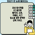 포쉬 워시젯® V2 올인원 패키지: 소파, 카페트, 러그 청소를 위한 완벽한 선택 가이드