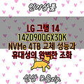 LG 그램 14 14ZD90QGX30K NVMe 4TB 교체 성능과 휴대성의 완벽한 조화