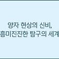 양자 현상의 신비, 흥미진진한 탐구의 세계