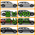볼보 V60 색상(색상코드, 컬러코드)와 8가지 자동차 붓펜 구매, 사용법