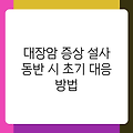 대장암 증상 설사 동반 시 초기 대응 방법