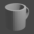 블렌더  (Cup Part 1 / 3)  아마추어가 만든 컵(만드는 방법)