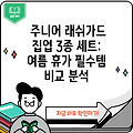 주니어 래쉬가드 집업 3종 세트: 여름 휴가 필수템 비교 분석