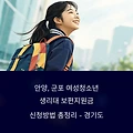 안양, 군포 여성청소년 생리대 보편지원금 신청방법 총정리 - 경기도