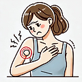 여성 겨드랑이 멍울 원인, 증상, 치료 방법