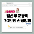 [서울시] 임산부 교통비 지원(70만원), 지원제도 및 신청 방법 총정리