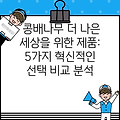 콩배나무 더 나은 세상을 위한 제품: 5가지 혁신적인 선택 비교 분석