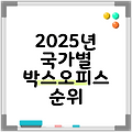 2025년 국가별 박스오피스 순위