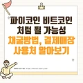 파이코인이 비트코인처럼 될 가능성, 채굴방법, 결제매장, 사용처(파이스토어) 자세히 알아보기 - 2탄