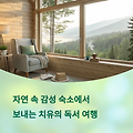 자연 속 감성 숙소에서 보내는 치유의 독서 여행