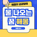 물 꿈 해몽 [ 물에 빠지는 꿈, 수영하는 꿈, 물을 건너는 꿈 등]