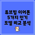 튜브빔 블루투스 이어폰 당신에게 딱 맞는 하나를 찾아보세요 5가지 인기 모델 비교 분석