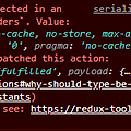 [React-Redux] A non-serializable value was detected in an action, in the path: