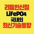 2차전지 리튬인산철(LiFePO4) 전기자동차 캠핑카 에너지저장기술 국내 국외 최신 기술 동향