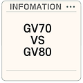 GV70와 GV80 비교 가격과 옵션은
