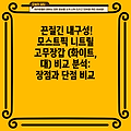 끈질긴 내구성! 모스트픽 니트릴 고무장갑 (화이트, 대) 비교 분석: 장점과 단점 비교