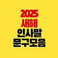2025년 새해 인사말 문구｜을사년 푸른뱀의 해 긴 글 짧은 글 모음