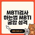 MBTI란 MBTI검사 하는법 MBTI궁합 MBTI별 성격