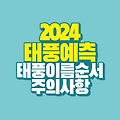 2024 태풍 예측｜올해 이름 순서｜태풍 발생 주의사항