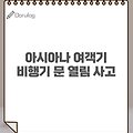 아시아나 여객기 문열림 사고