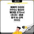 베베락 아이와 PPSU 원터치 빨대컵 270ml (초코) : 꼼꼼 분석 & 선택 가이드