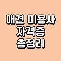애견 미용사 자격증 종류 취득방법 국비지원 연봉 - 총정리