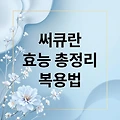 써큐란 완벽 가이드: 효능부터 복용법까지